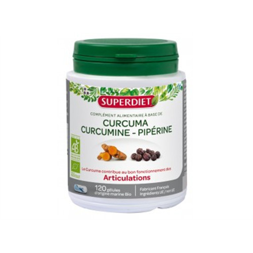 Curcuma curcumine piperine BIO - 120 gél - LABORATOIRES SUPERDIET