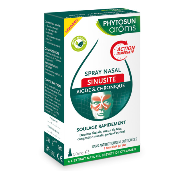Spray nasal sinusite - 50 mg - PHYTOSUN AROMS