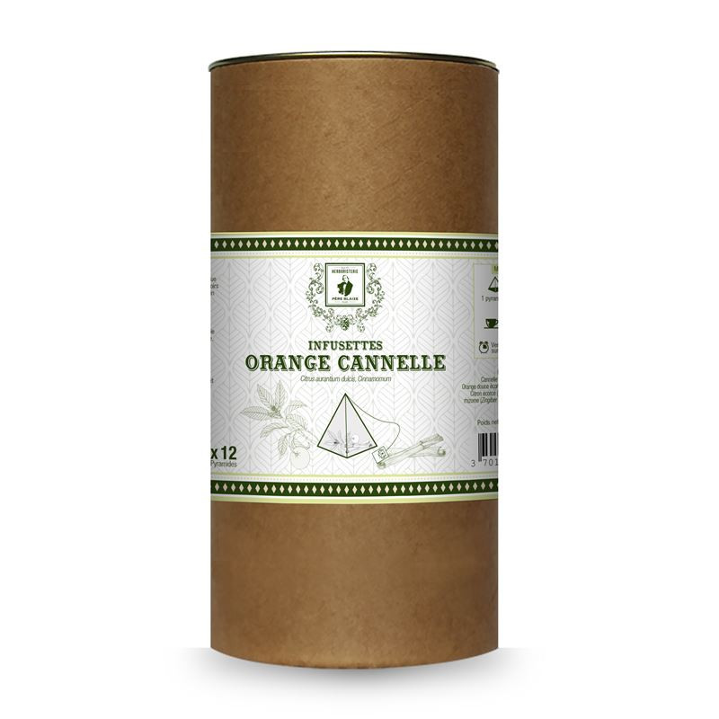 Infusettes pyramide Orange - Cannelle ( X12) - 18 g - PÈRE BLAIZE