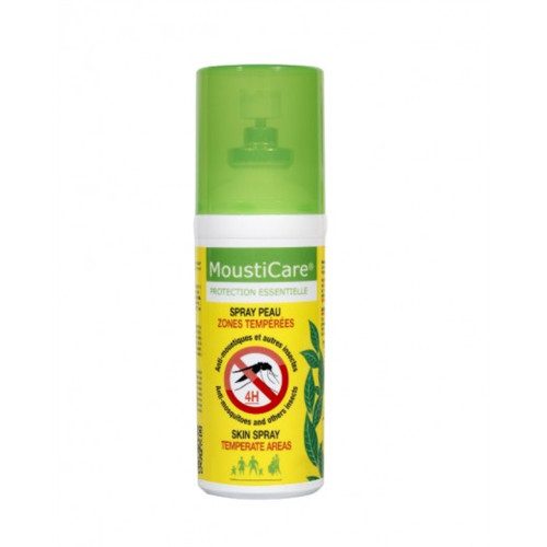 Spray peau Anti-moustiques - Zones tempérées - 50 ml - MOUSTICARE