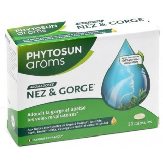 Aromadoses nez et gorge - 30 capsules - PHYTOSUN AROMS