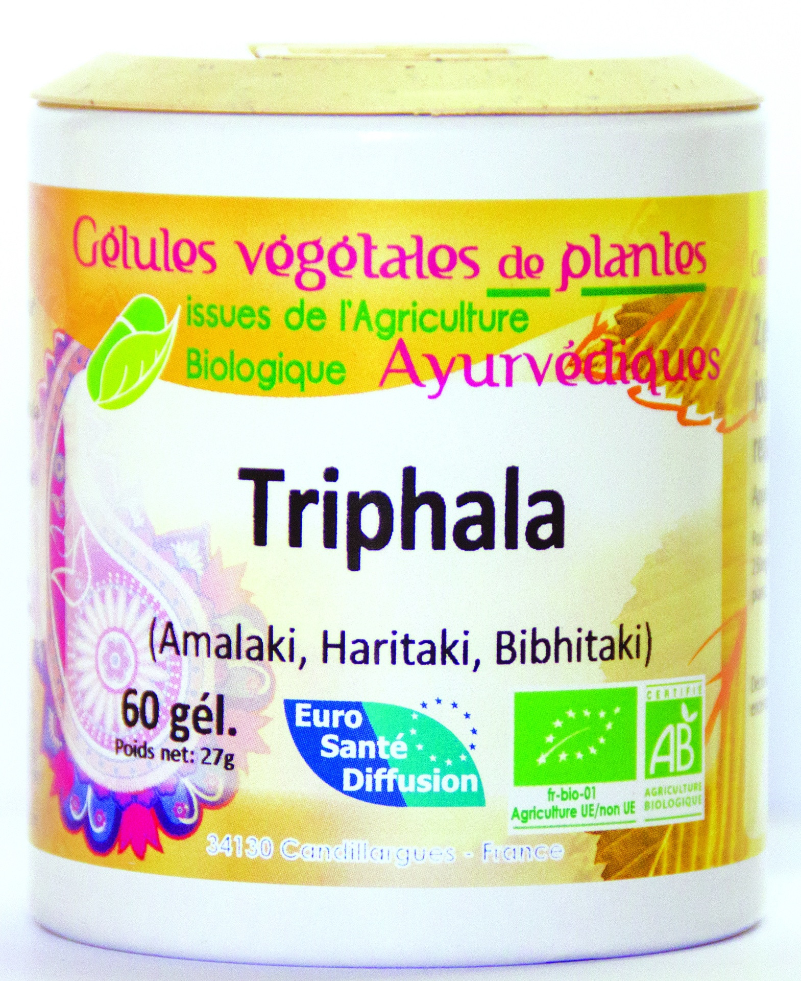 Gélules Triphala BIO - 60 gélules - PHYTOFRANCE