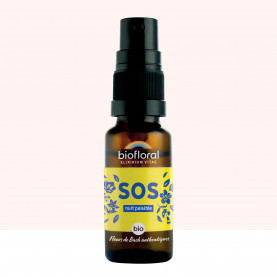 SOS Secours Nuit Paisible - Spray BIO Demeter - 20 ml - BIOFLORAL