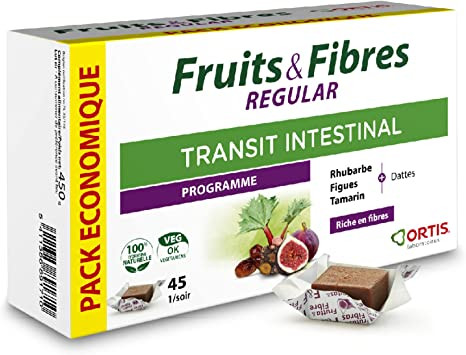 Fruits & fibres regular - Pack économique - 45 comprimés - ORTIS
