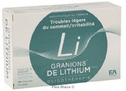 Granions de Lithium - 30 ampoules- GRANIONS