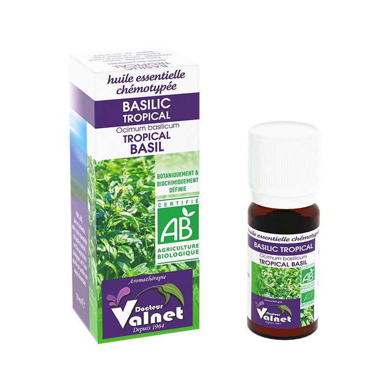 Huile Essentielle Basilic tropical BIO - 10 ml - DR VALNET