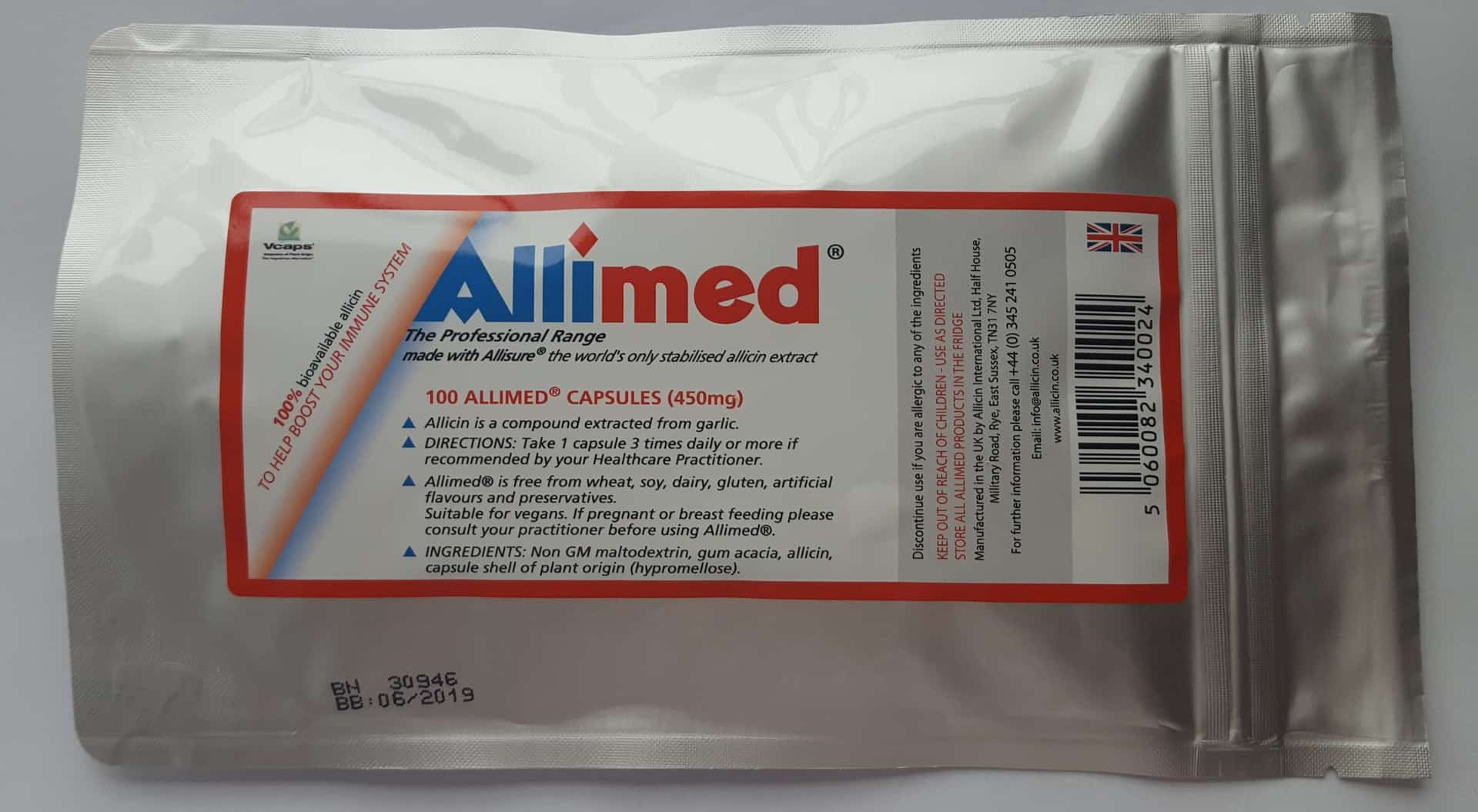 Allimed - 100 capsules - ALLICINMEDIC - (À conserver au frais)
