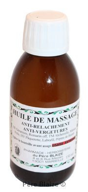 Huile de massage anti-relachement, anti-vergetures - 150 ml - PÈRE BLAIZE