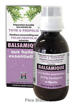Préparation buvable balsamique thym, propolis, H.E. - 150 ml - HOLISTICA