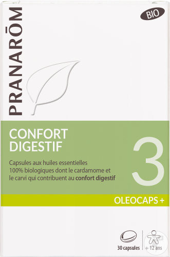 Oleocaps - N°3 confort digestif BIO - 30 capsules - PRANAROM