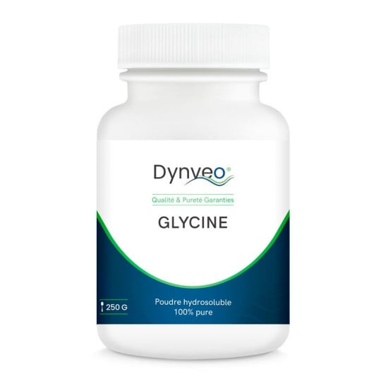 Glycine pure en poudre - acide aminé - 250 g - DYNVEO