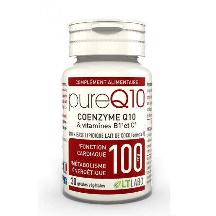 Pure Q10 série Or 100 mg - 100 gélules - LT LABO