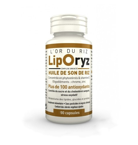 Liporyz huile de son de riz - 90 capsules - LT LABO