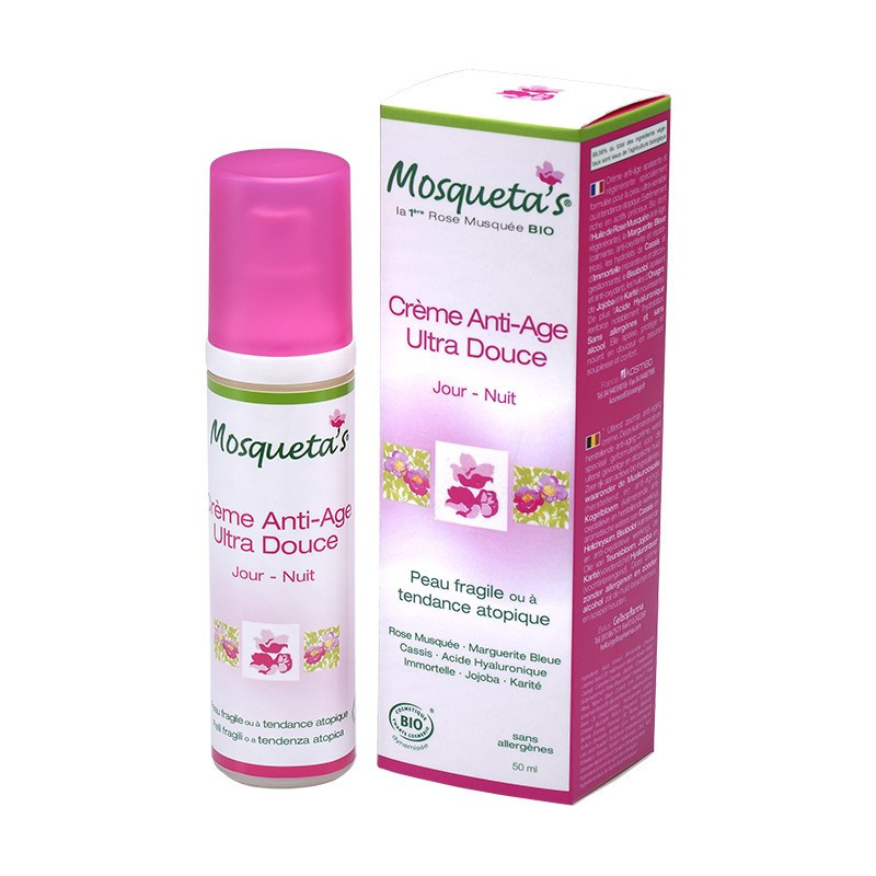 Crème anti-âge ultra douce peau fragile - 50 ml - KOSMEO MOSQUETA'S