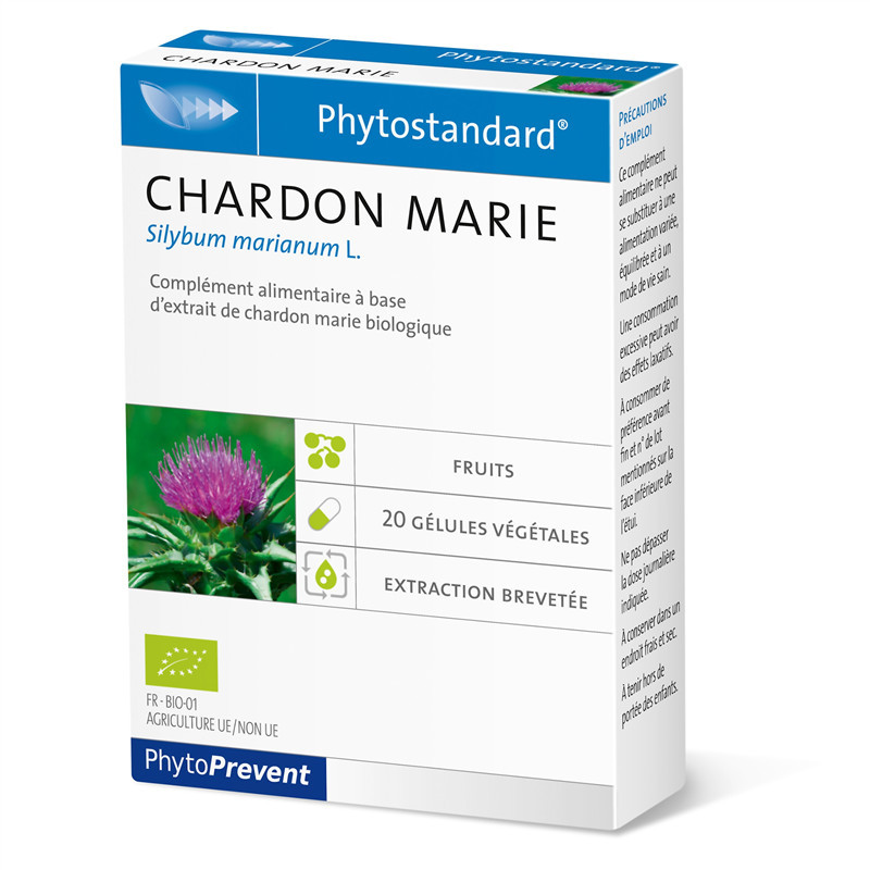 Chardon marie - 20 gélules - PHYTOSTANDARD - PILEJE
