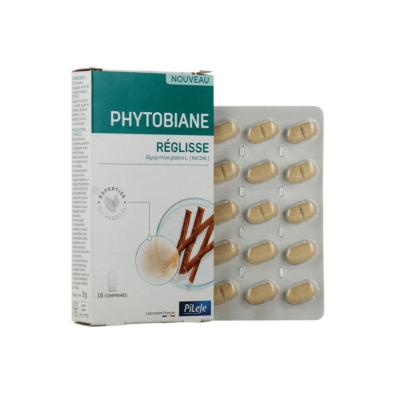 Réglisse - 15 comprimés - PHYTOBIANE - PILEJE