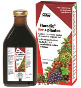 Floradix fer + plantes - 500 ml - SALUS