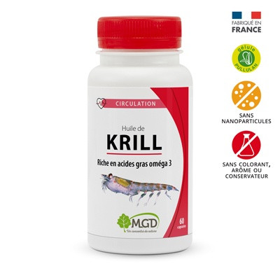 Krill (huile, euphausia superba) - 60 capsules - MGD
