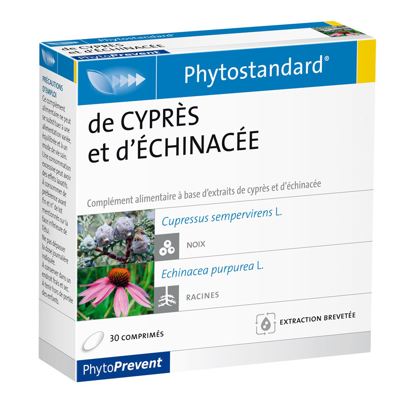 Cyprès Echinacée - 30 comprimés - PHYTOSTANDARD - PILEJE