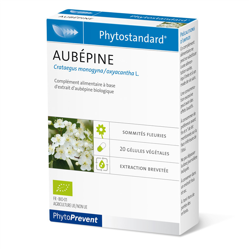 Aubépine - 20 gélules - PHYTOSTANDARD - PILEJE