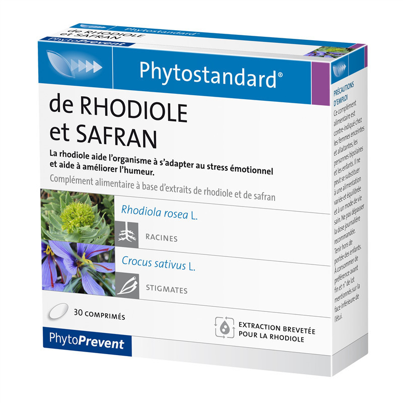Rhodiole / Safran - 30 comprimés - PHYTOSTANDARD - PILEJE - ARCH