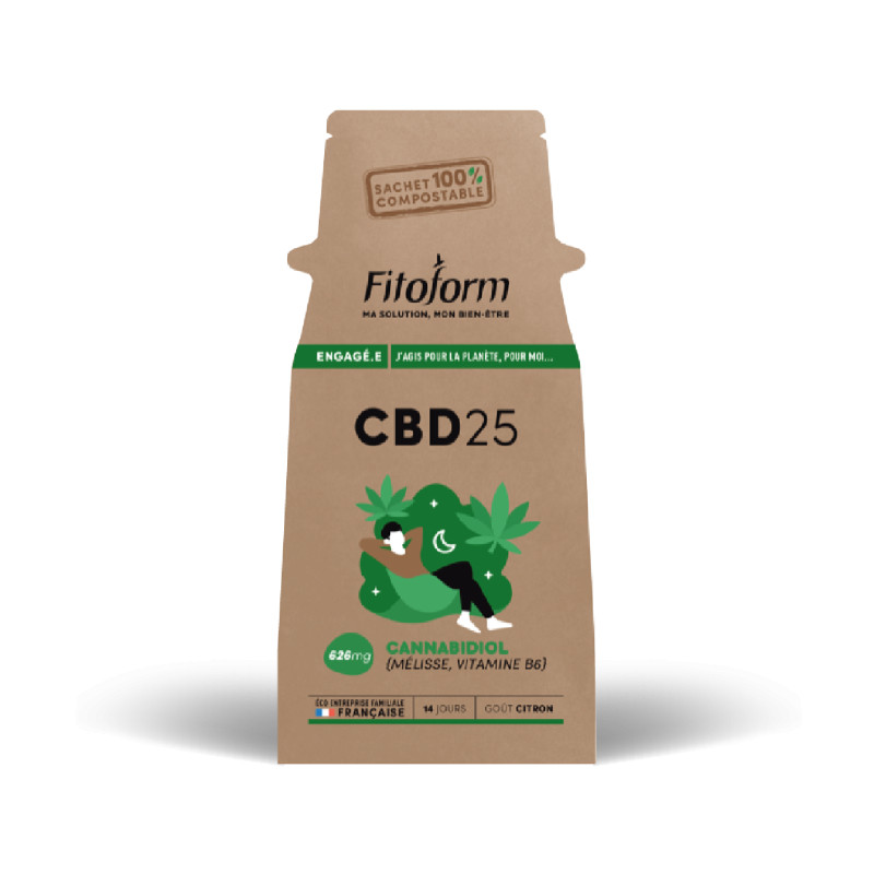 CBD 25 - CANNABIOL - 14 pastilles à sucer - FITOFORM