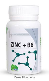 Zinc + B6 - 60 gélules - MGD