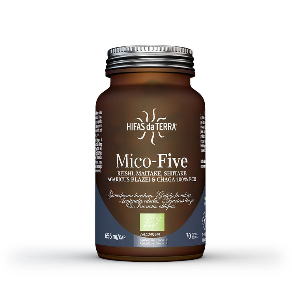 Mico-five - Synergie 5 champignons - 70 gélules - HIFAS DA TERRA