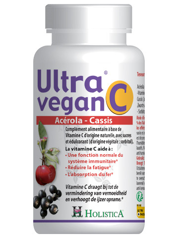 Ultra vegan C (Vitamine C de fruits) - 60 comprimés - HOLISTICA
