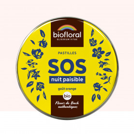 SOS Secours Nuit Paisible - Pastilles BIO - 50 g - BIOFLORAL 