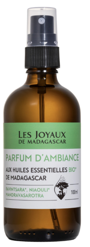 Parfum d'Ambiance au huiles essentielles BIO - 100 ml - LES JOYAUX DE MADAGASCAR