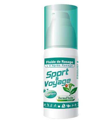 Fluide de rasage et d'après rasage - Sport & voyage - Flacon pompe - 30 ml - DERMOFLUIDE
