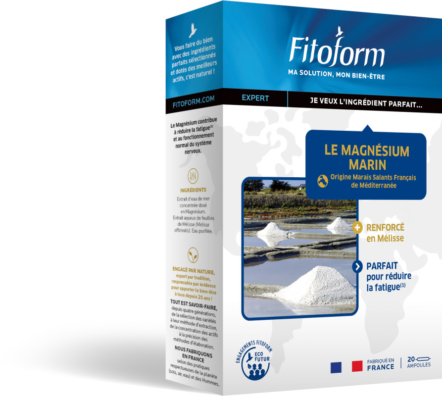 Magnésium marin - 20 ampoules x 10 ml - FITOFORM