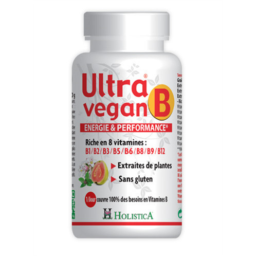Ultra vegan B - 30 comprimés - HOLISTICA