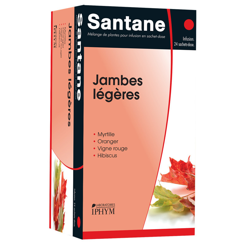 Tisane Jambes légères - 20 sachets - SANTANE - IPHYM