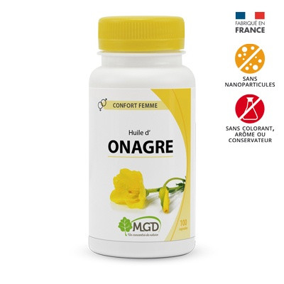 Onagre (huile 1ère pression à froid + vit. e)  - 200 capsules - MGD