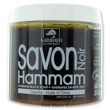 Savon noir Hammam neutre - 600 g - NATURADO EN PROVENCE