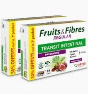 Fruits & fibres regular - 48 cubes (+50 % offerts) - ORTIS