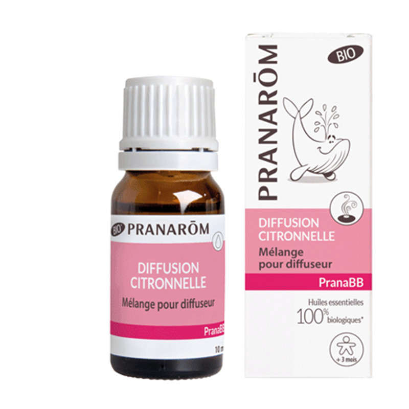 PranaBB - Diffusion Citronnelle BIO - Mélange pour diffuseur- 10 ml - PRANAROM
