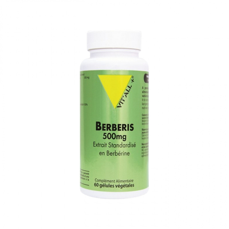 Berberis 500 mg - Extrait standardisé en Berberine - 60 gélules - VIT'ALL+