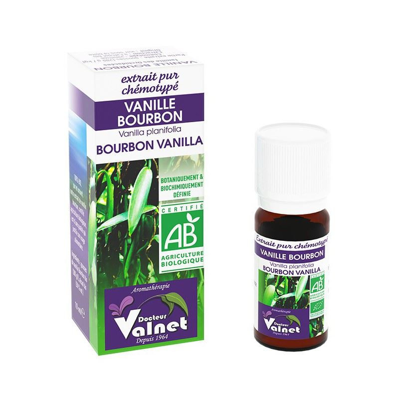 Huile Essentielle Vanille bourbon BIO extrait pur - 10 ml - DR VALNET