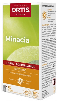 Minacia forte gel sticks (nouvelle formule) - 12 x 12 g - ORTIS