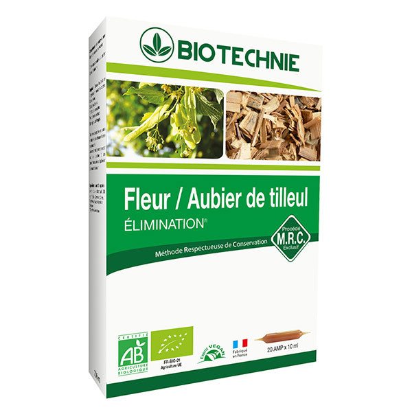 Aubier de tilleul AB - 20 ampoules - BIOTECHNIE