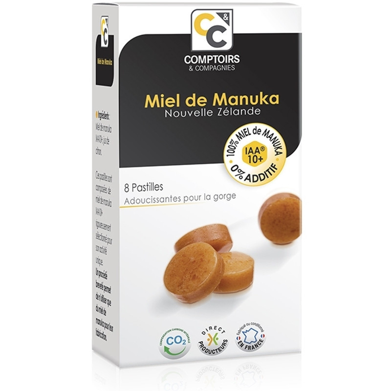 Pastilles 100% Miel de Manuka IAA10+ - 22 g - COMPTOIRS & COMPAGNIES