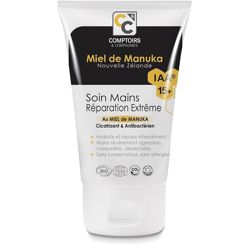 Soin mains réparation extrême BIO au Miel de Manuka IAA15+ - 50 ml - COMPTOIRS & COMPAGNIES