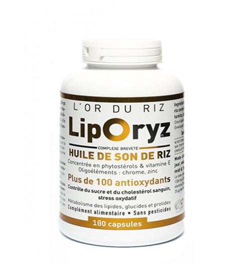 Liporyz huile de son de riz - 180 capsules - LT LABO