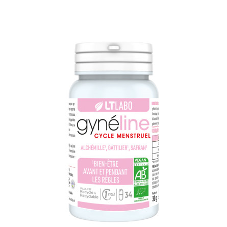 Gyneline cycle menstruel BIO - 34 gélules - LT LABO