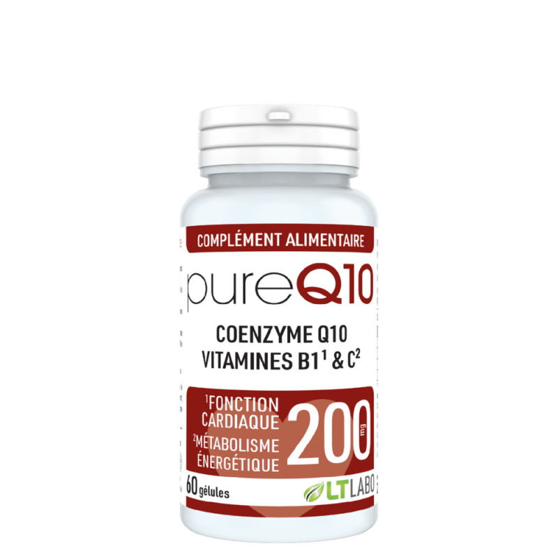 Pure Q10 200 mg - 60 gélules - LT LABO