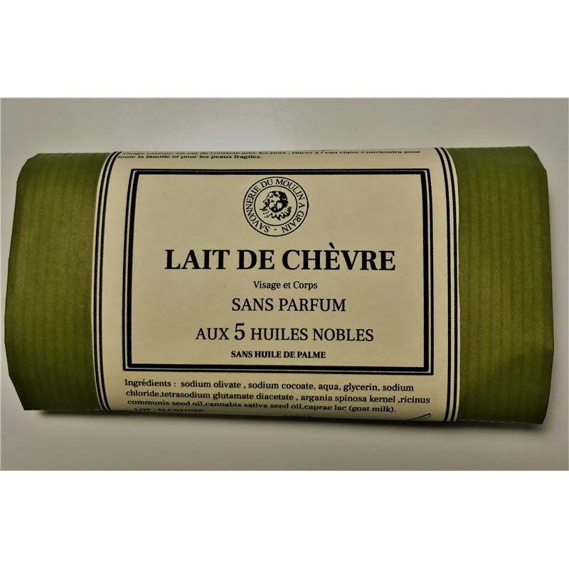 Savon Lait de chèvre - 100 g - Savonnerie du Moulin a Grain