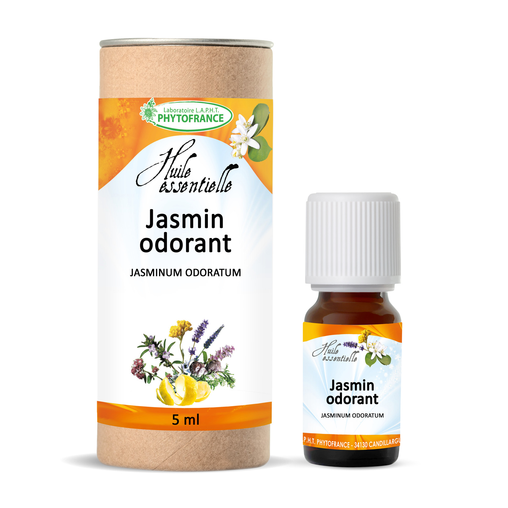 Huile Essentielle Jasmin odorant - 5 ml - PHYTOFRANCE